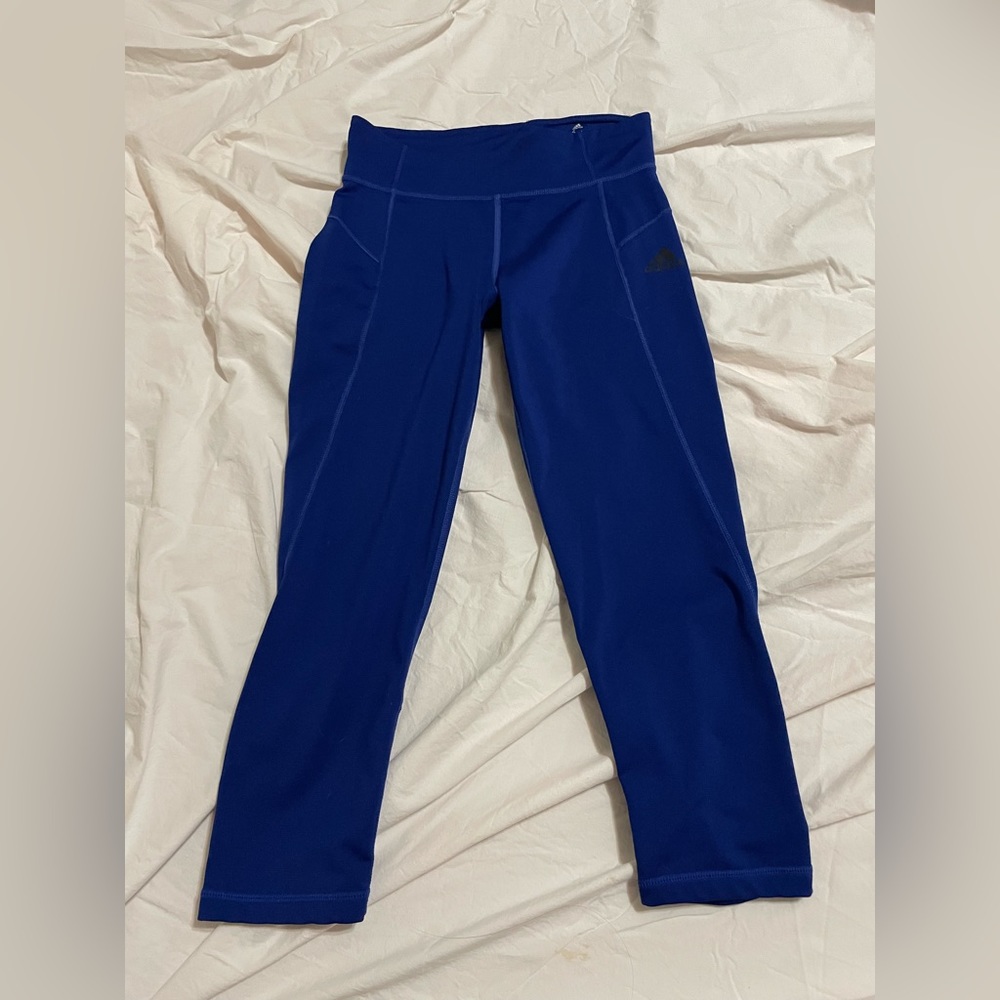 Adidas - Capri Leggings - Blue - XS